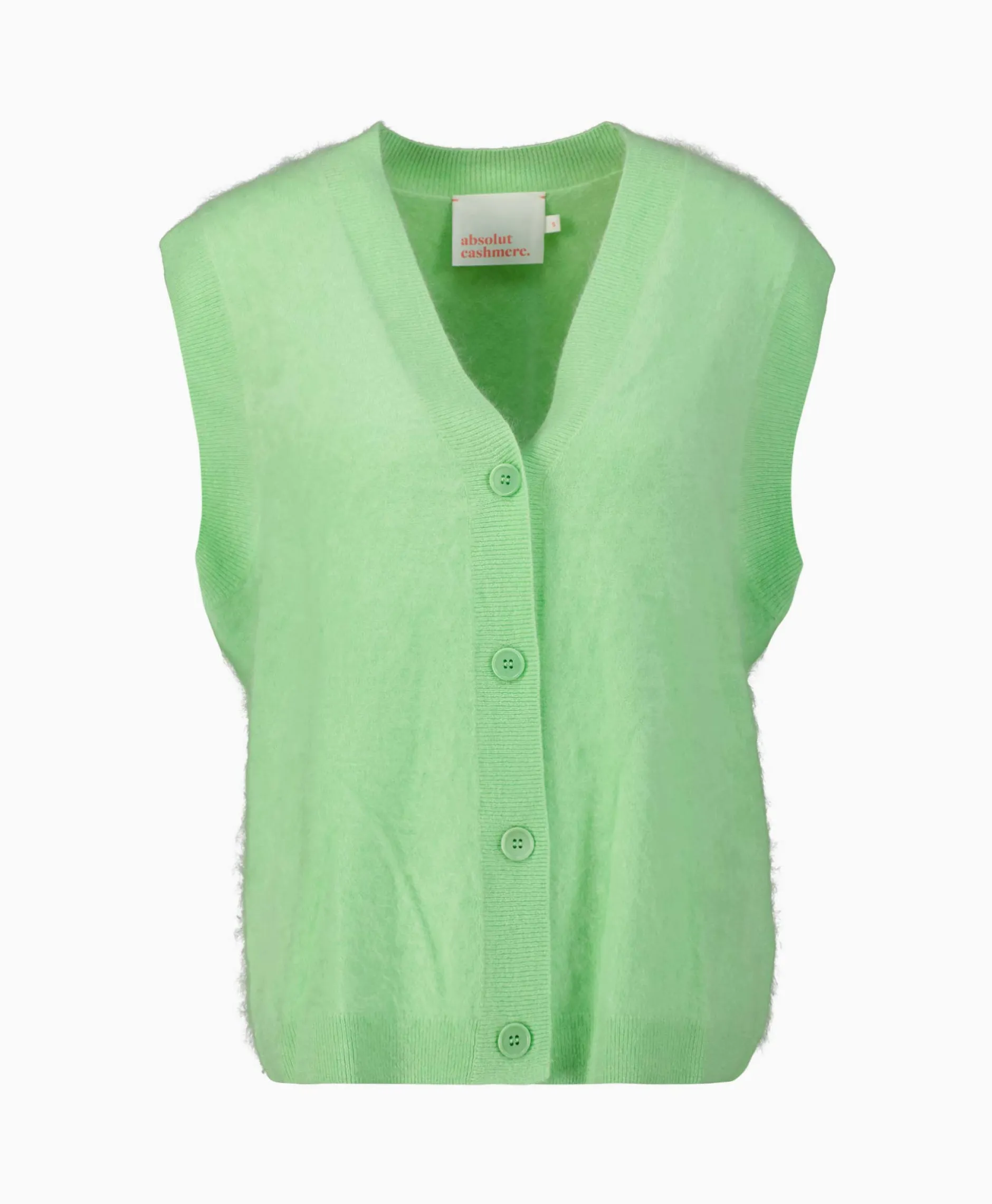 Dames Absolut Cashmere Gilets*Gilet Irena Groen