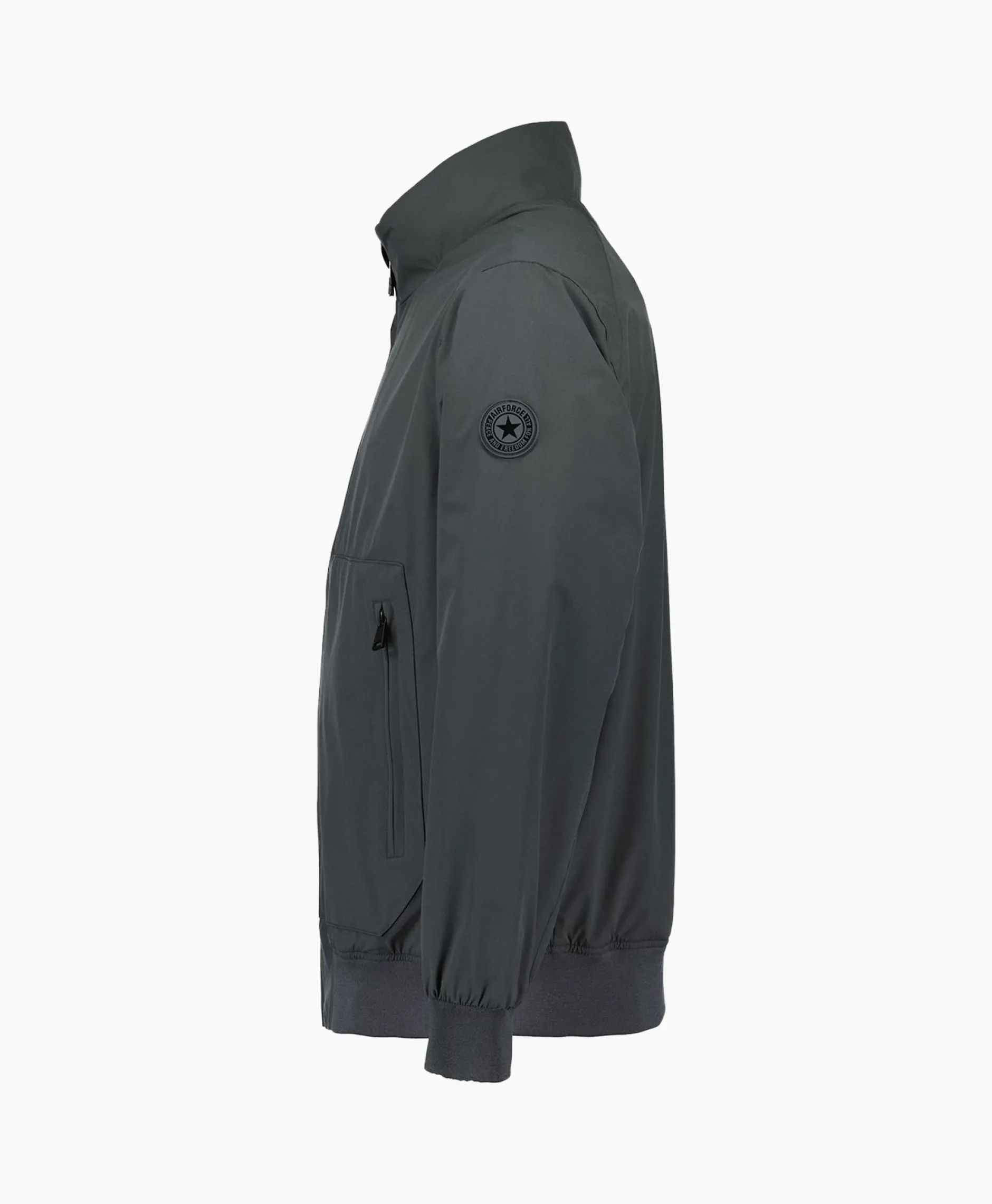 Heren Airforce Jassen*Jack Four-Way Stretchdonker Grijs