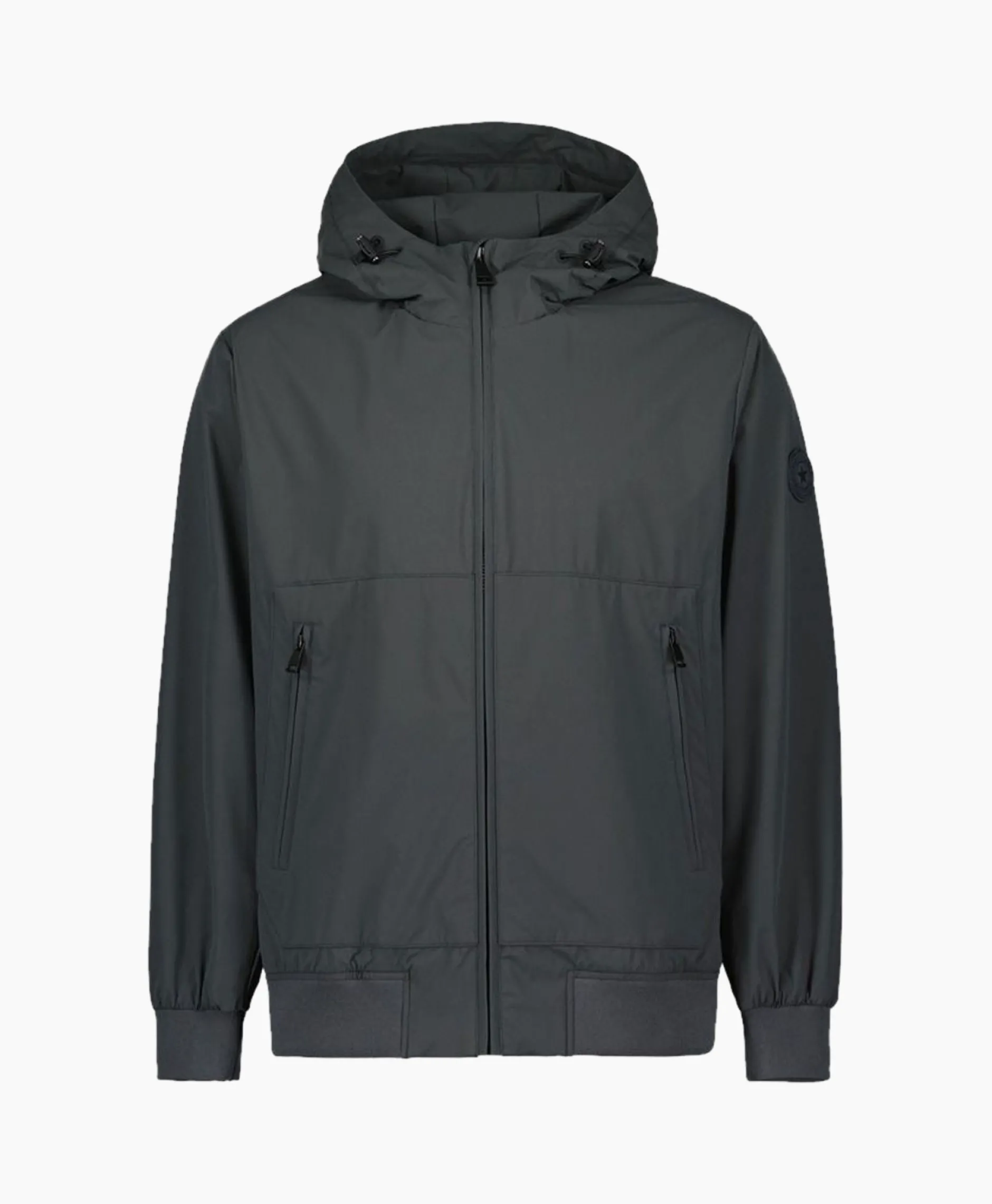 Heren Airforce Jassen*Jack Hooded Four-Fay Stretch Donker Grijs