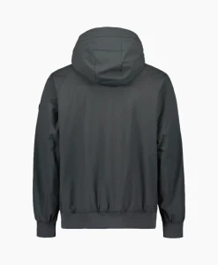 Heren Airforce Jassen*Jack Hooded Four-Fay Stretch Donker Grijs