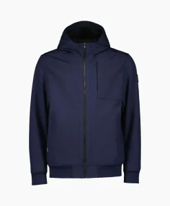 Heren Airforce Jassen*Jack Softshell Midden Blauw