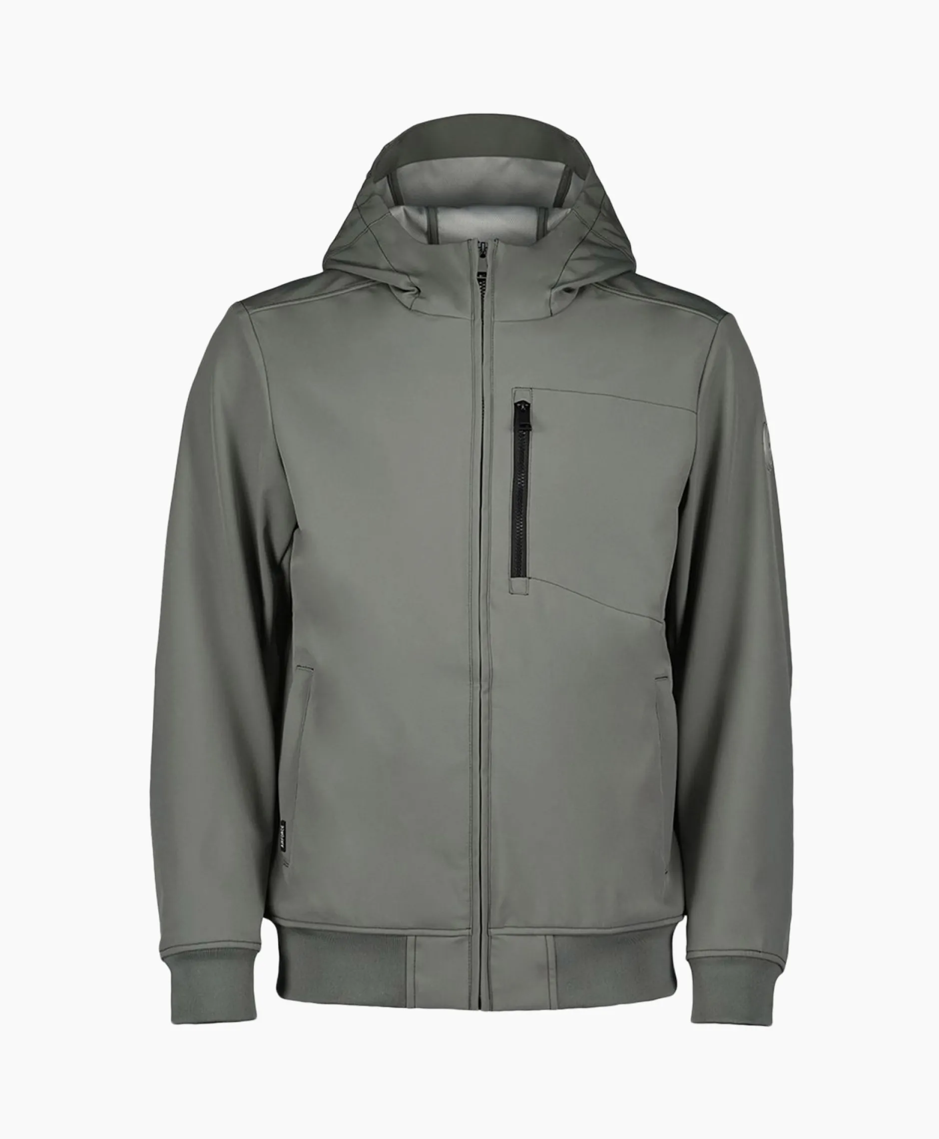 Heren Airforce Jassen*Softshell Jas Hooded Grijs