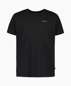 Heren Airforce T-Shirts*T-Shirt Korte Mouw Basic Zwart