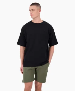 Heren Airforce T-Shirts*T-Shirt Korte Mouw Oversized Ttt Embro Zwart