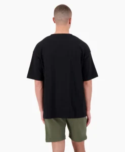 Heren Airforce T-Shirts*T-Shirt Korte Mouw Oversized Ttt Embro Zwart