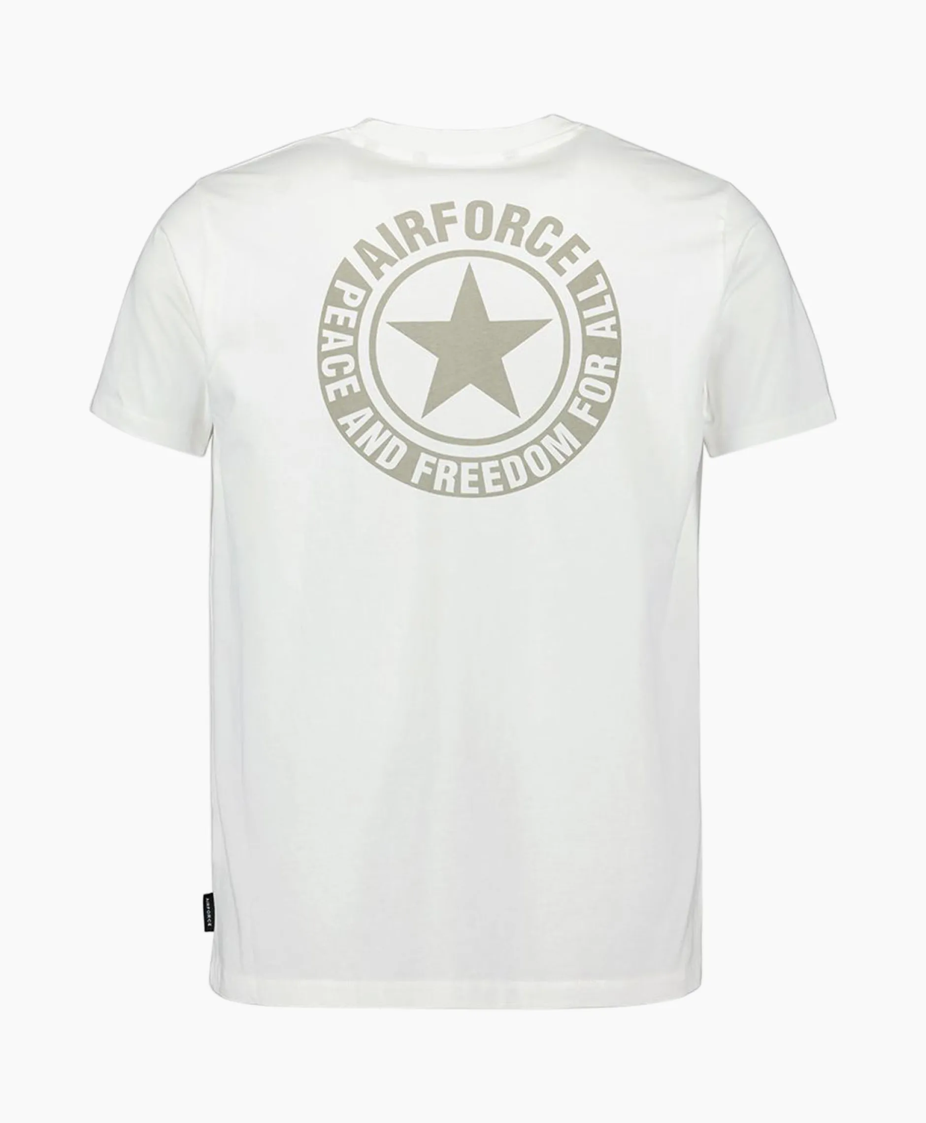 Heren Airforce T-Shirts*T-Shirt Wording/Logo Wit