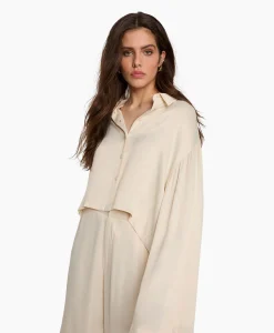 Dames Alix The Label Blouses*Blouse Woven Kimono Sleeve Ecru