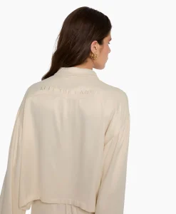 Dames Alix The Label Blouses*Blouse Woven Kimono Sleeve Ecru