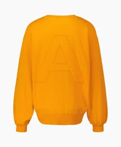 Dames Alix The Label Truien*Pullover Knitted Patch Oranje