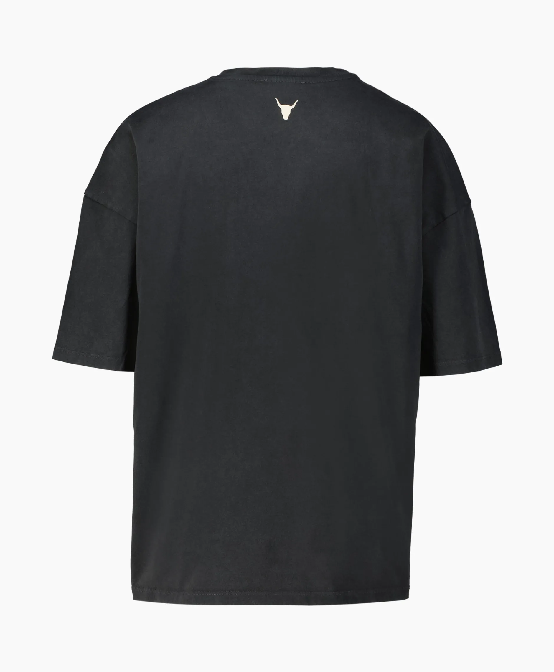 Dames Alix The Label T-Shirts & Tops*T-Shirt Korte Mouw Knitted Bull Zwart