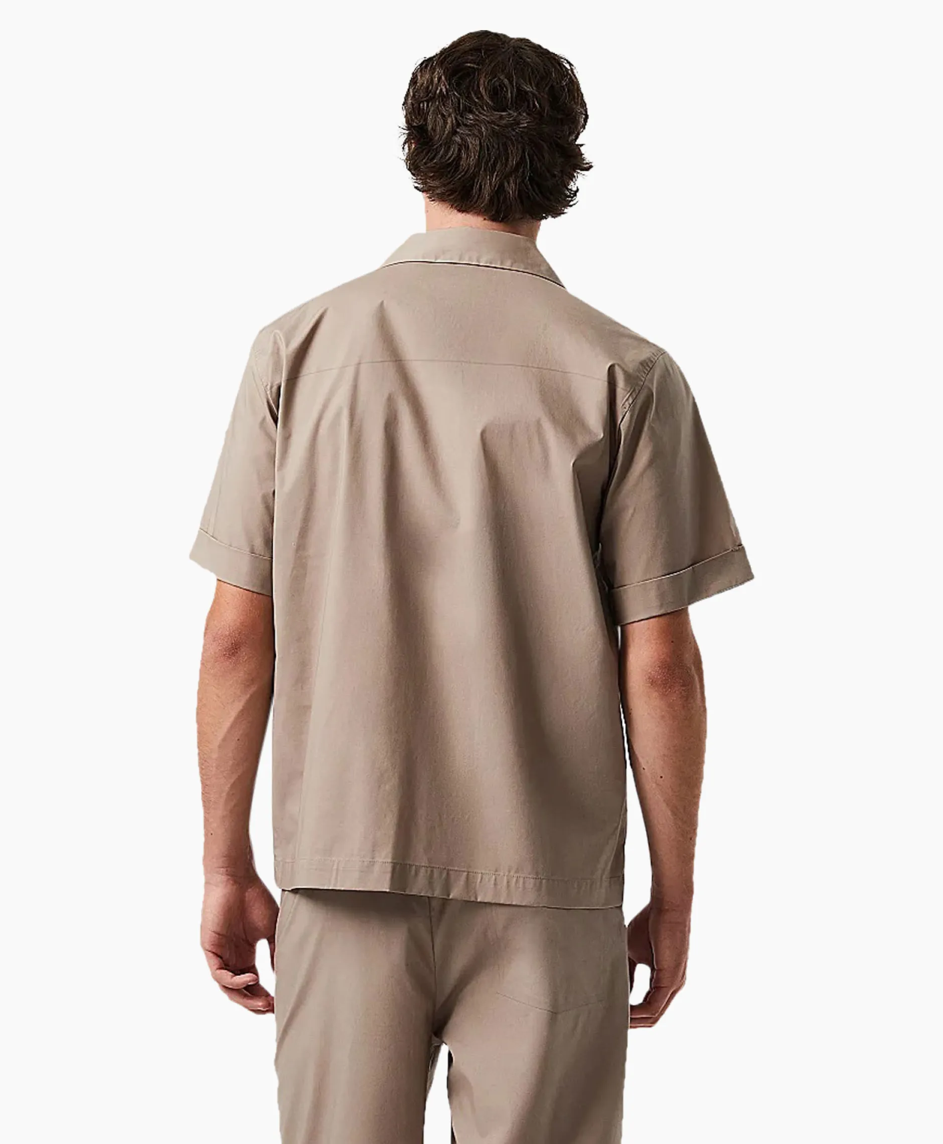 Heren Alpha Tauri Overhemden*Overhemd Welsh Zand