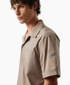 Heren Alpha Tauri Overhemden*Overhemd Welsh Zand