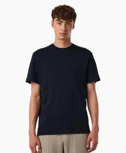 Heren Alpha Tauri T-Shirts*T-Shirt Korte Mouw Jopin Donker Blauw