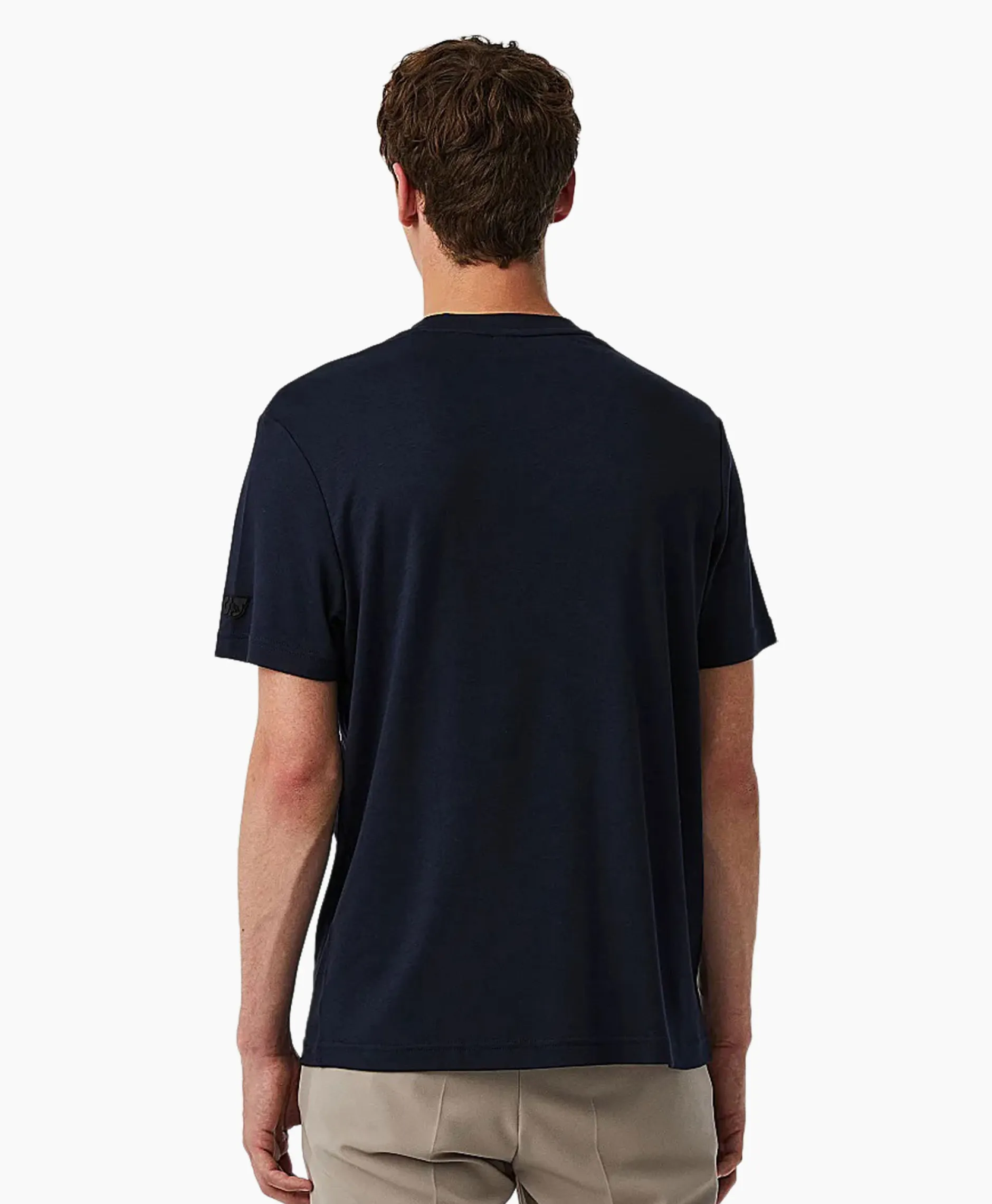 Heren Alpha Tauri T-Shirts*T-Shirt Korte Mouw Jopin Donker Blauw