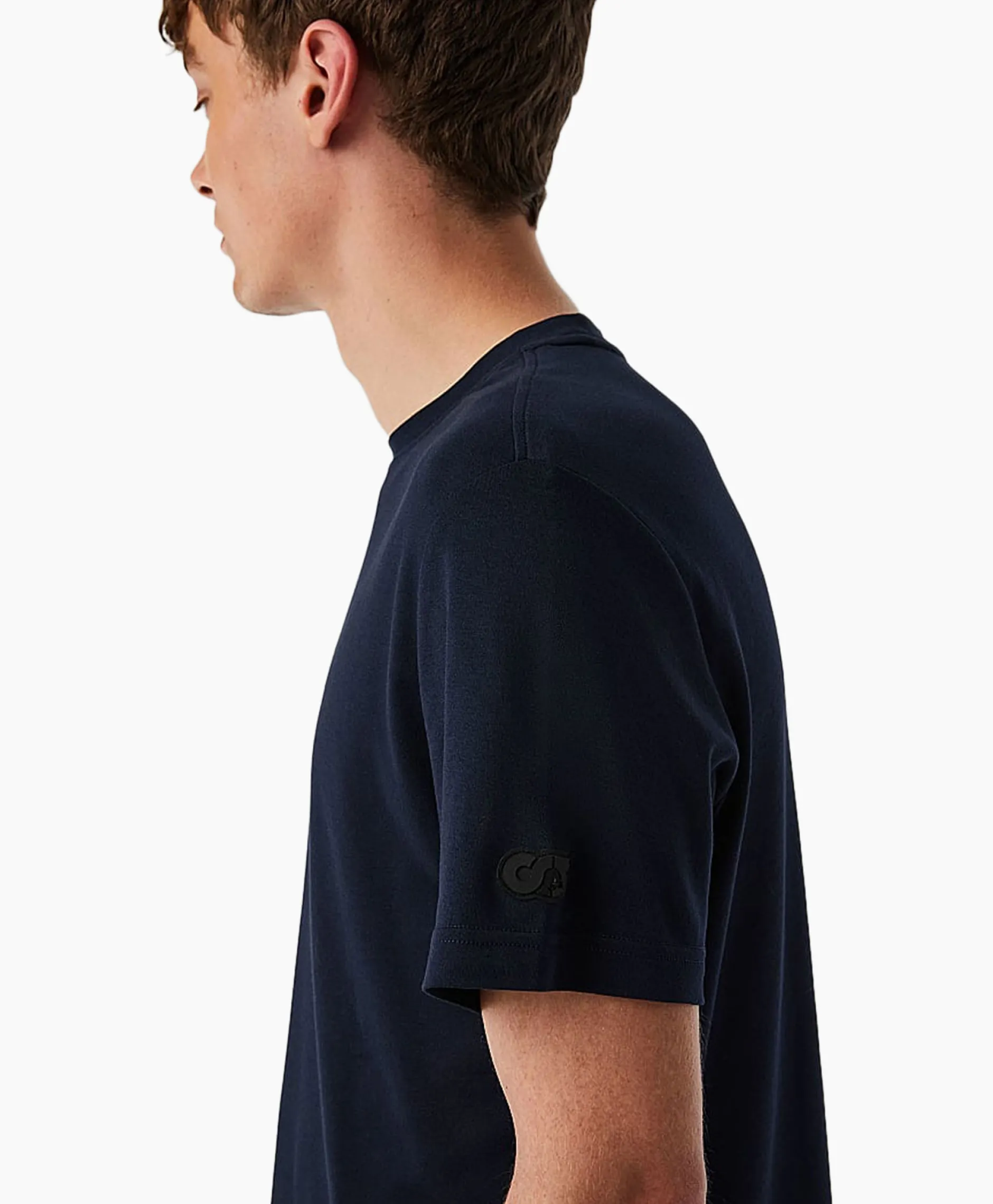 Heren Alpha Tauri T-Shirts*T-Shirt Korte Mouw Jopin Donker Blauw