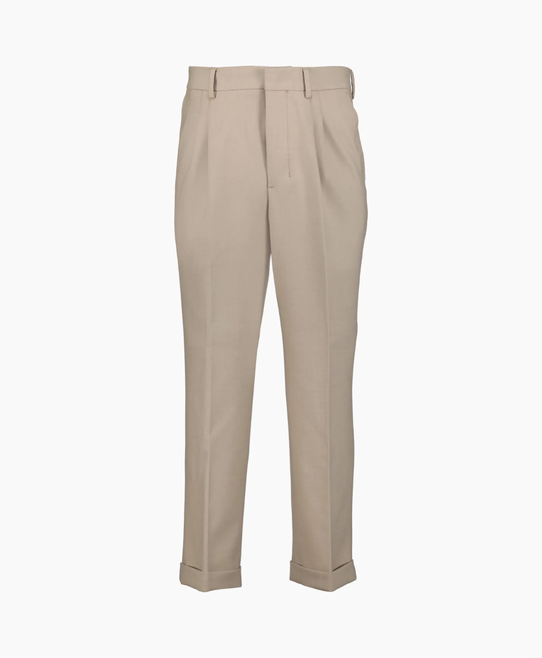 Heren Ami Paris Broeken*Broek Carott Fit Taupe