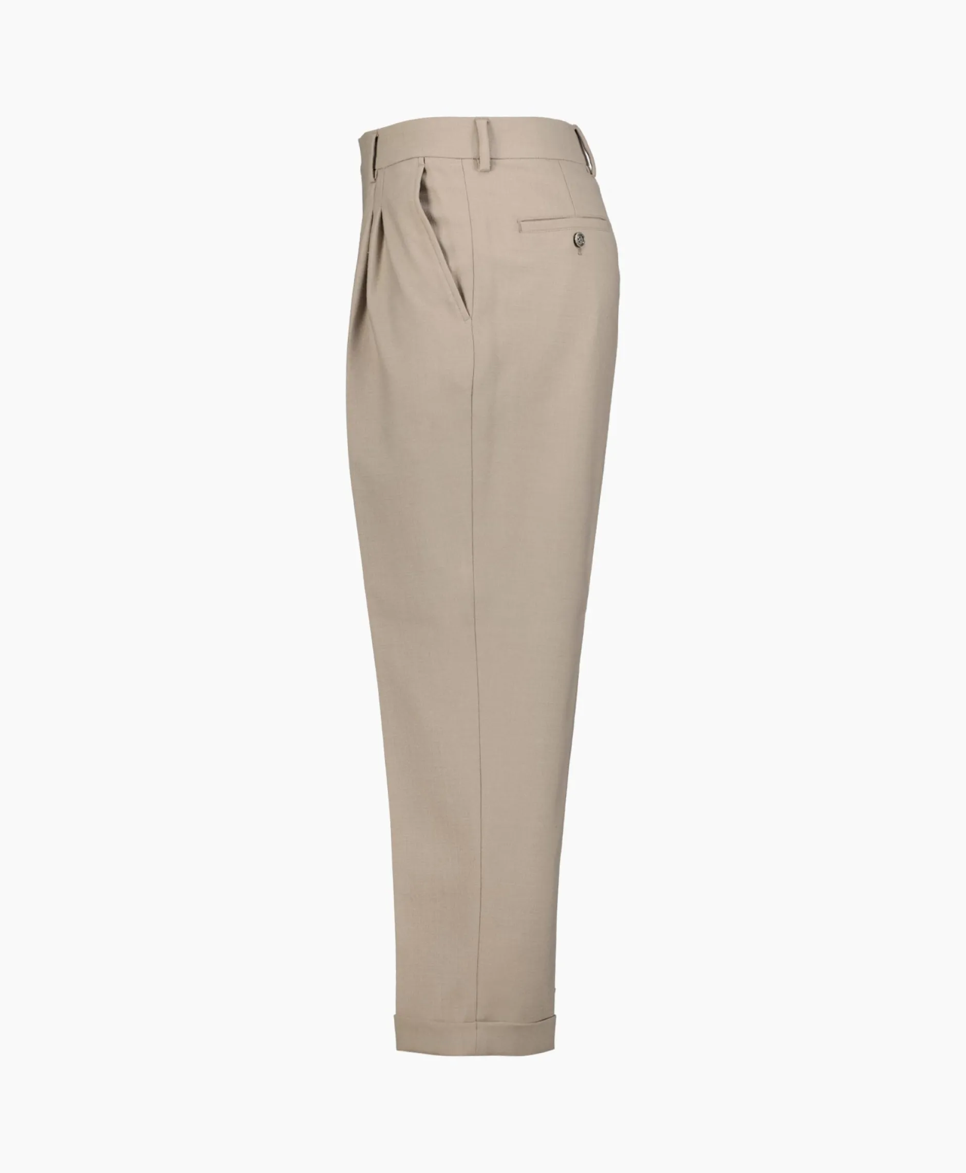 Heren Ami Paris Broeken*Broek Carott Fit Taupe