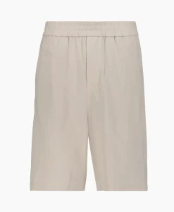 Heren Ami Paris Broeken*Korte Broek Elasticated Waist Bermuda Zand