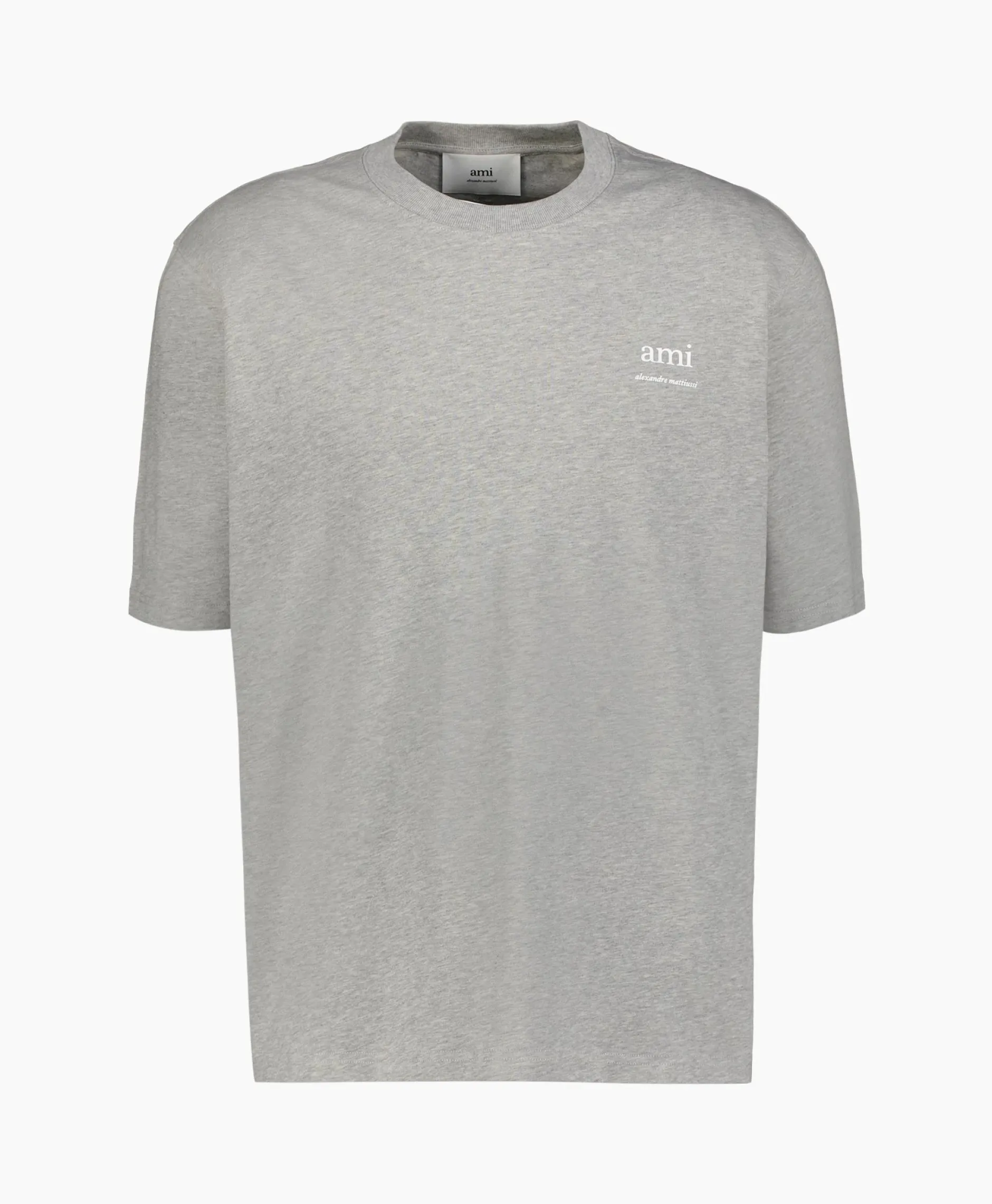 Heren Ami Paris T-Shirts*T-Shirt Korte Mouw Ami Am Antraciet