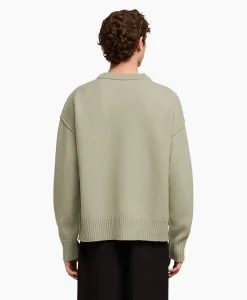 Heren Ami Paris Vesten*Vest Off White Adc Zand