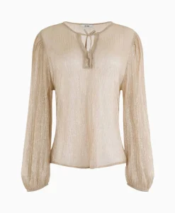 Dames Anna Van Toor Blouses*Blouse 26A05-03428 Goud