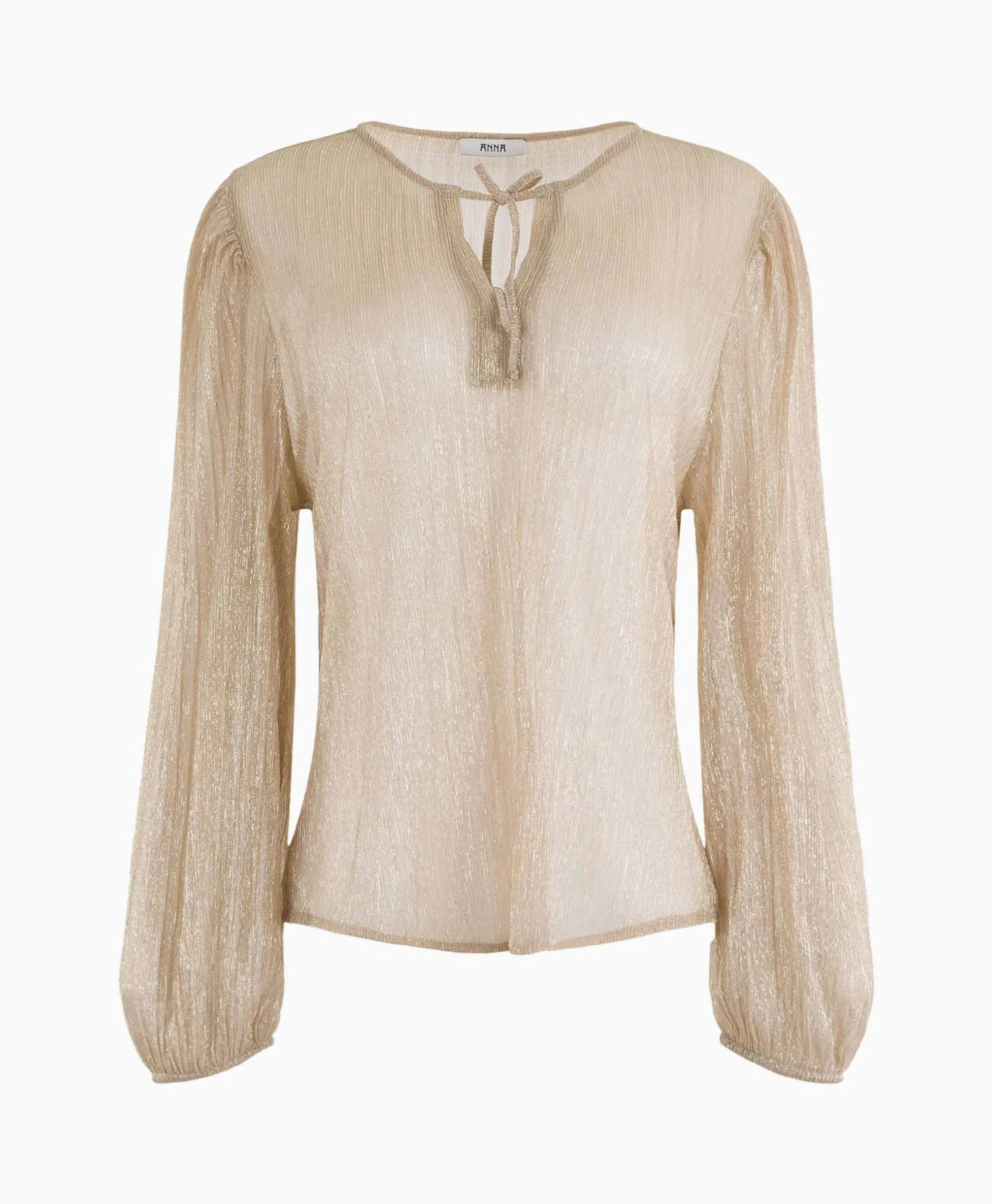 Dames Anna Van Toor Blouses*Blouse 26A05-03428 Goud