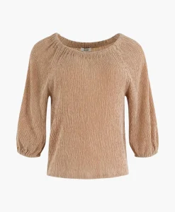 Dames Anna Van Toor T-Shirts & Tops*Blouse 26A05-03373 Zand