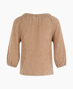 Dames Anna Van Toor T-Shirts & Tops*Blouse 26A05-03373 Zand