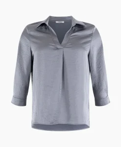 Dames Anna Van Toor Blouses*Blouse 32A05-03274 Zilver