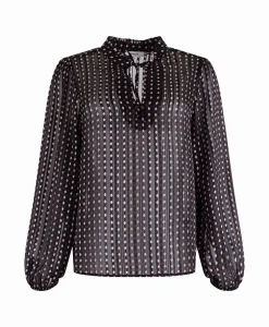 Dames Anna Van Toor Blouses*Blouse 74A05-03367 Zwart