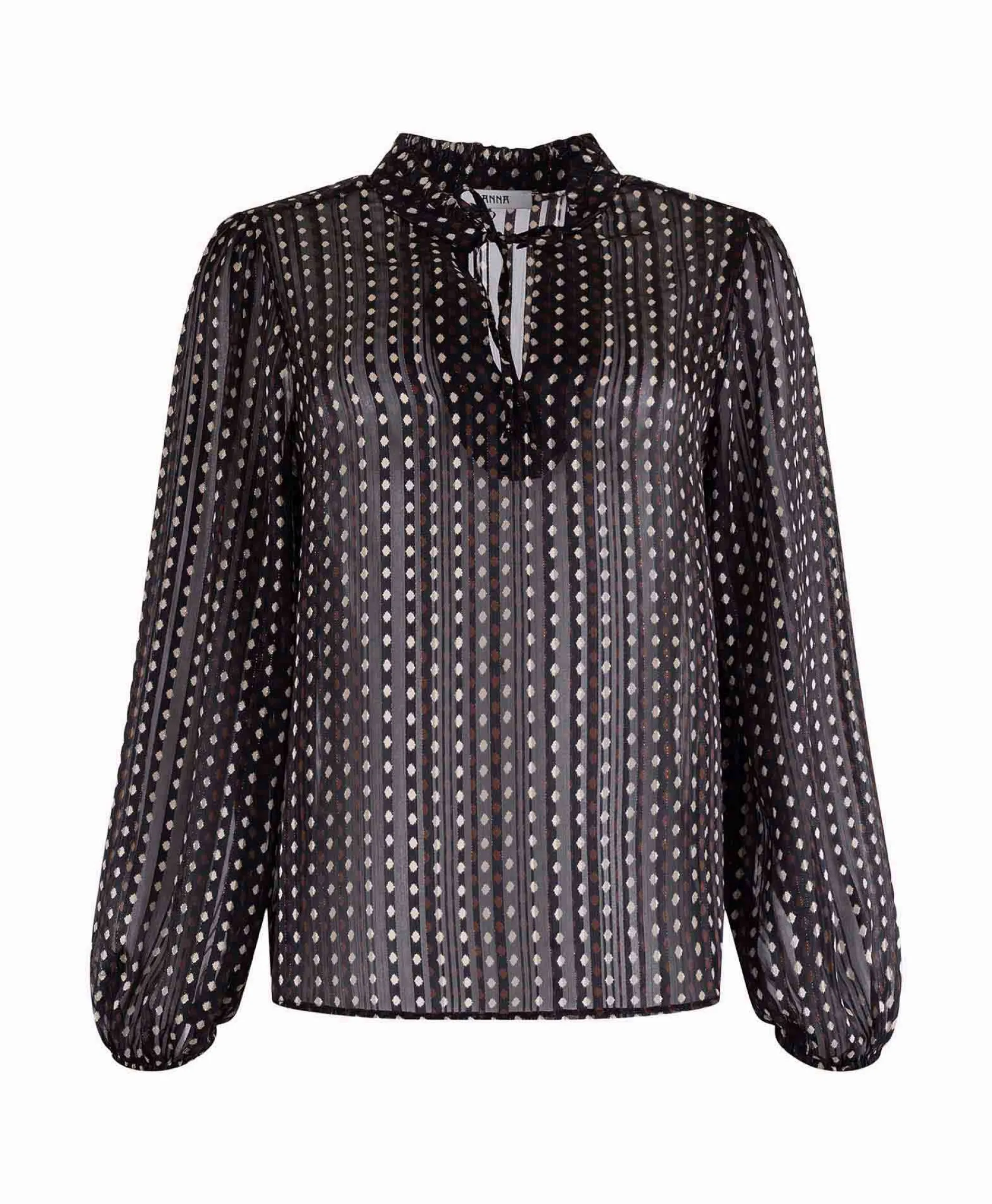 Dames Anna Van Toor Blouses*Blouse 74A05-03367 Zwart