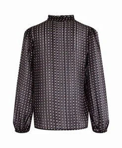 Dames Anna Van Toor Blouses*Blouse 74A05-03367 Zwart