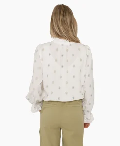 Dames Anna Van Toor Blouses*Blouse 17A05-03172B-1 Off White