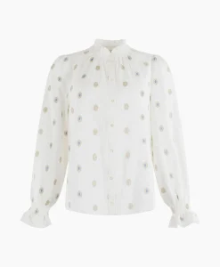 Dames Anna Van Toor Blouses*Blouse 17A05-03172B-1 Off White