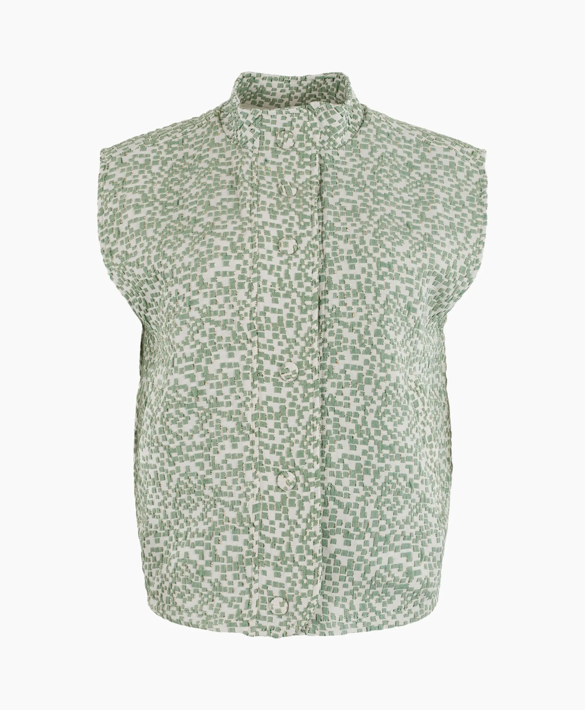 Dames Anna Van Toor Gilets*Gilet 43A11-02108B Groen