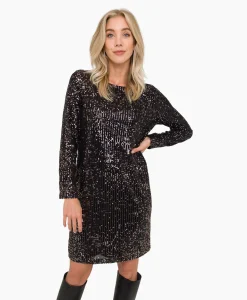 Dames Anna Van Toor Jurken*Jurk 74A06-03642 Zwart