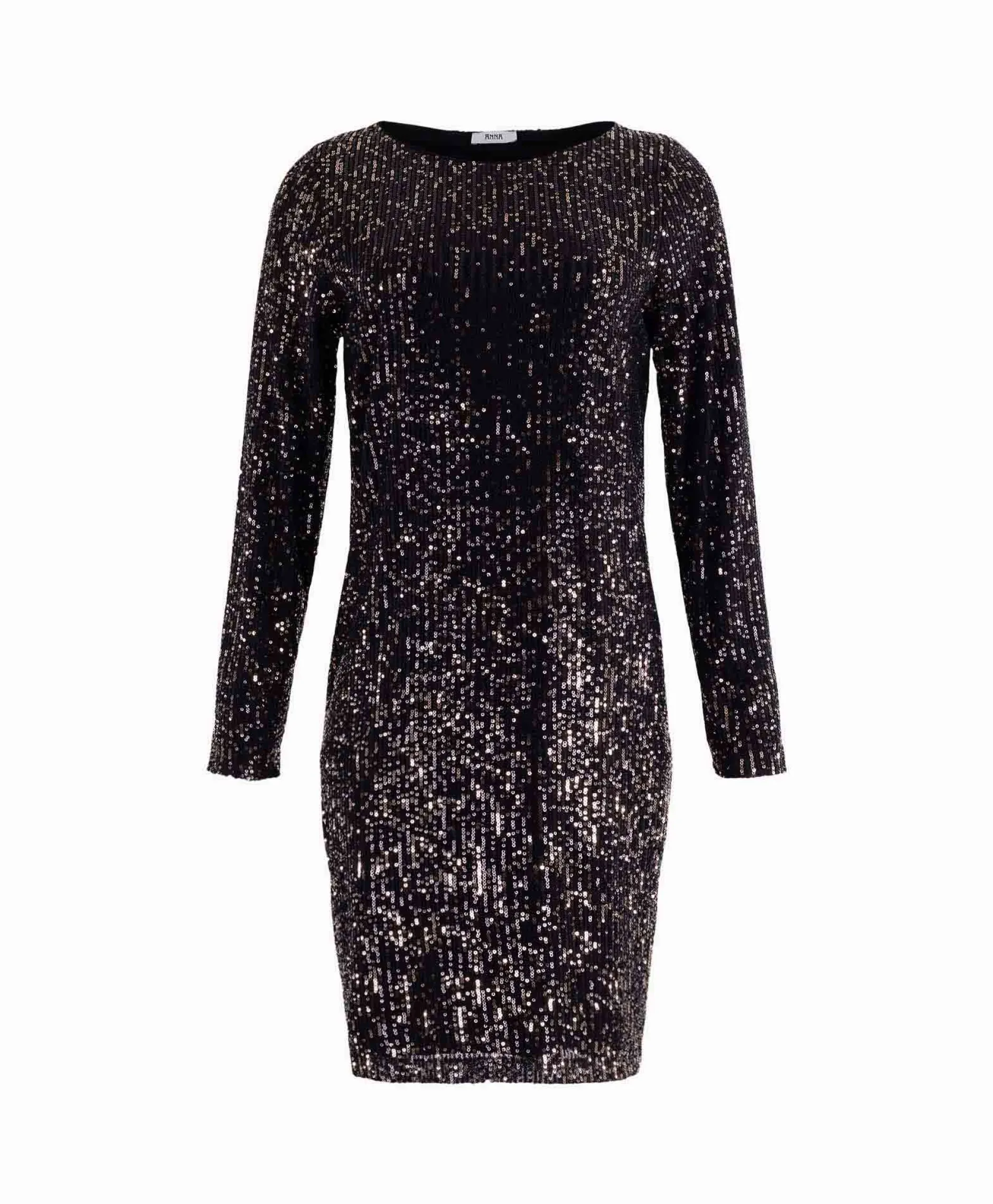 Dames Anna Van Toor Jurken*Jurk 74A06-03642 Zwart