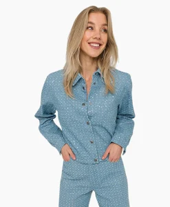 Dames Anna Van Toor Blouses*Spijkerjas 17A01-02612 Blauw