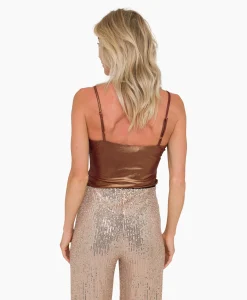 Dames Anna Van Toor T-Shirts & Tops*T-Shirt 74A04-03657 Brons