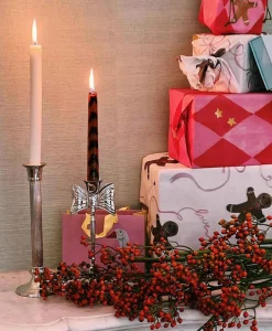 Lifestyle Anna+nina Lifestyle*Accessoires Lady Bow Candle Holder Zilver