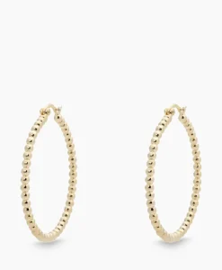 Dames Anna+nina Sieraden*Oorbellen Solstice Big Hoop Earrings Brass Goldpla Goud