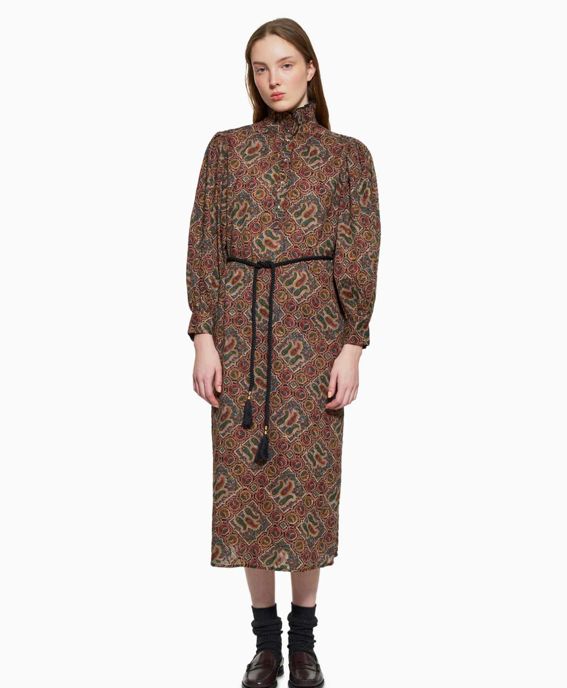 Dames Antik Batik Jurken*Maxi Jurk Zina Long Dress Diversen