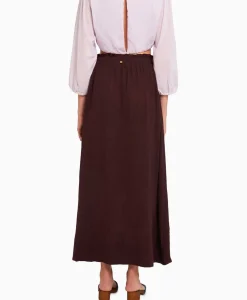 Dames Antik Batik Rokken*Maxi Rok Magoo1Ski Bruin