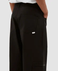 Heren Arte Antwerp Broeken*Broek Nylon Double Knee Pocket Zwart