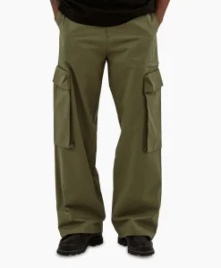 Heren Arte Antwerp Broeken*Broek Oversize 3D Pocket Donker Groen