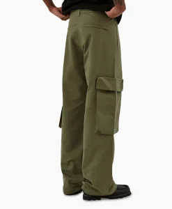 Heren Arte Antwerp Broeken*Broek Oversize 3D Pocket Donker Groen