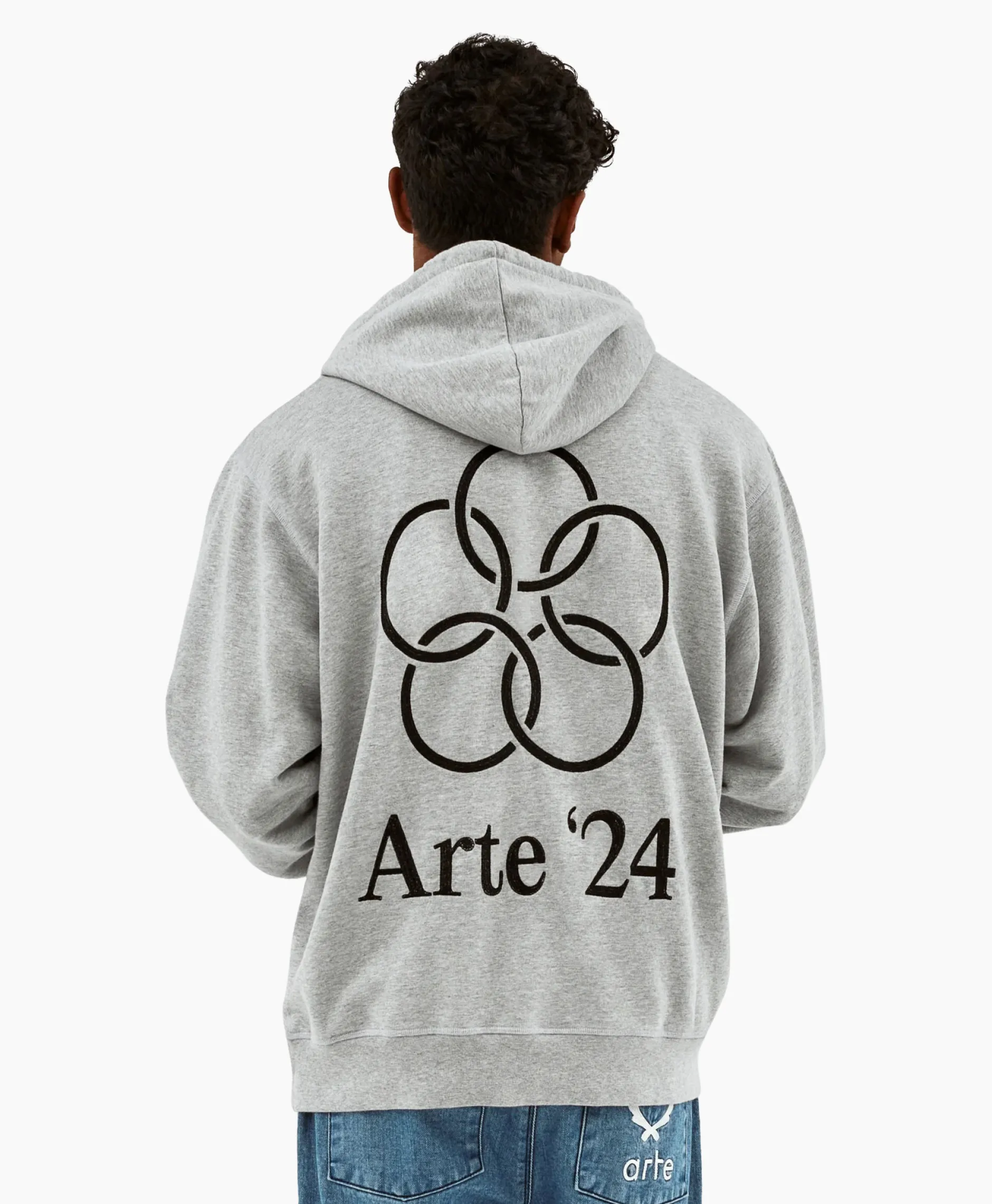 Heren Arte Antwerp Truien*Hoodie Arte'24 Circles Back Grijs