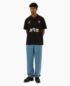 Heren Arte Antwerp T-Shirts*T-Shirt Korte Mouw Basic Futebol Zwart