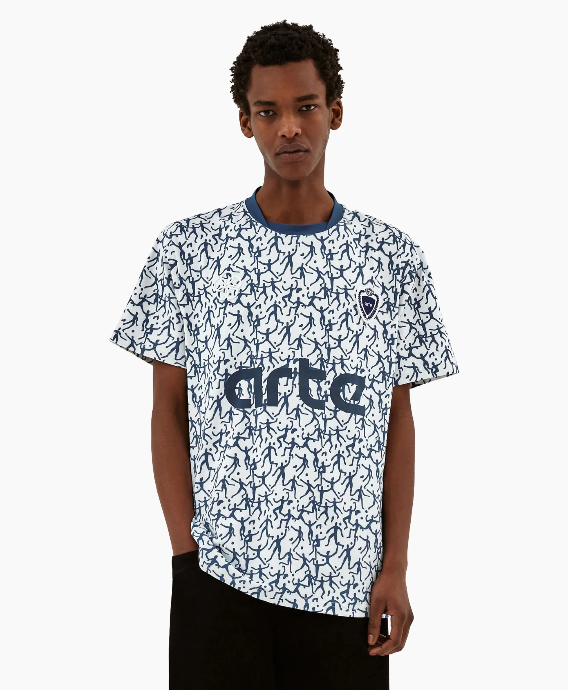 Heren Arte Antwerp T-Shirts*T-Shirt Korte Mouw Printed Futebol Wit