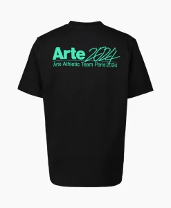 Heren Arte Antwerp T-Shirts*T-Shirt Korte Mouw Arte 2024 Back Zwart